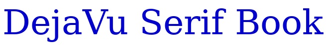 DejaVu Serif Book font